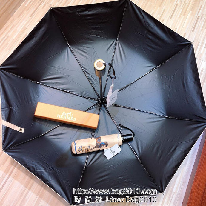 HERMES愛馬仕 年度最新火爆單品 極品H家自動傘 防雨防紫外線隔熱傘  sll1026